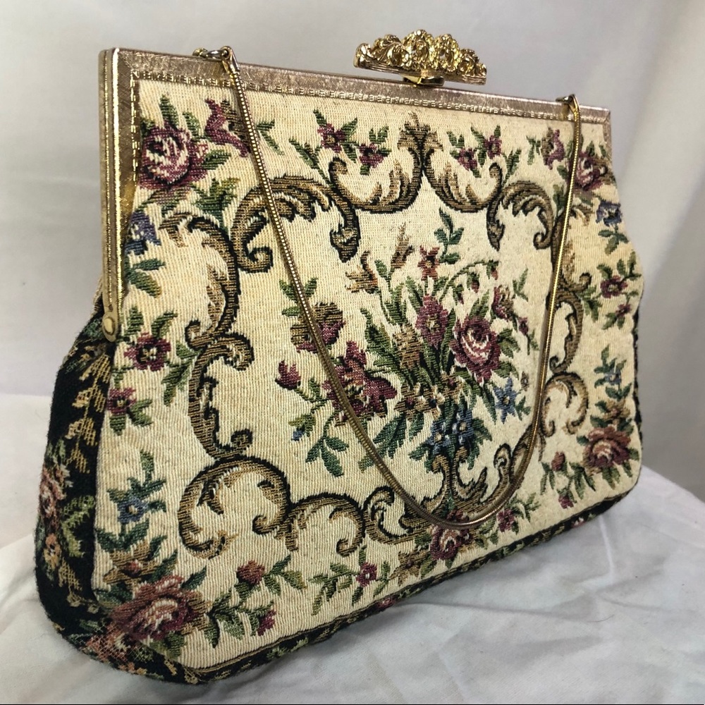 Vintage Tapestry Carpet Bag